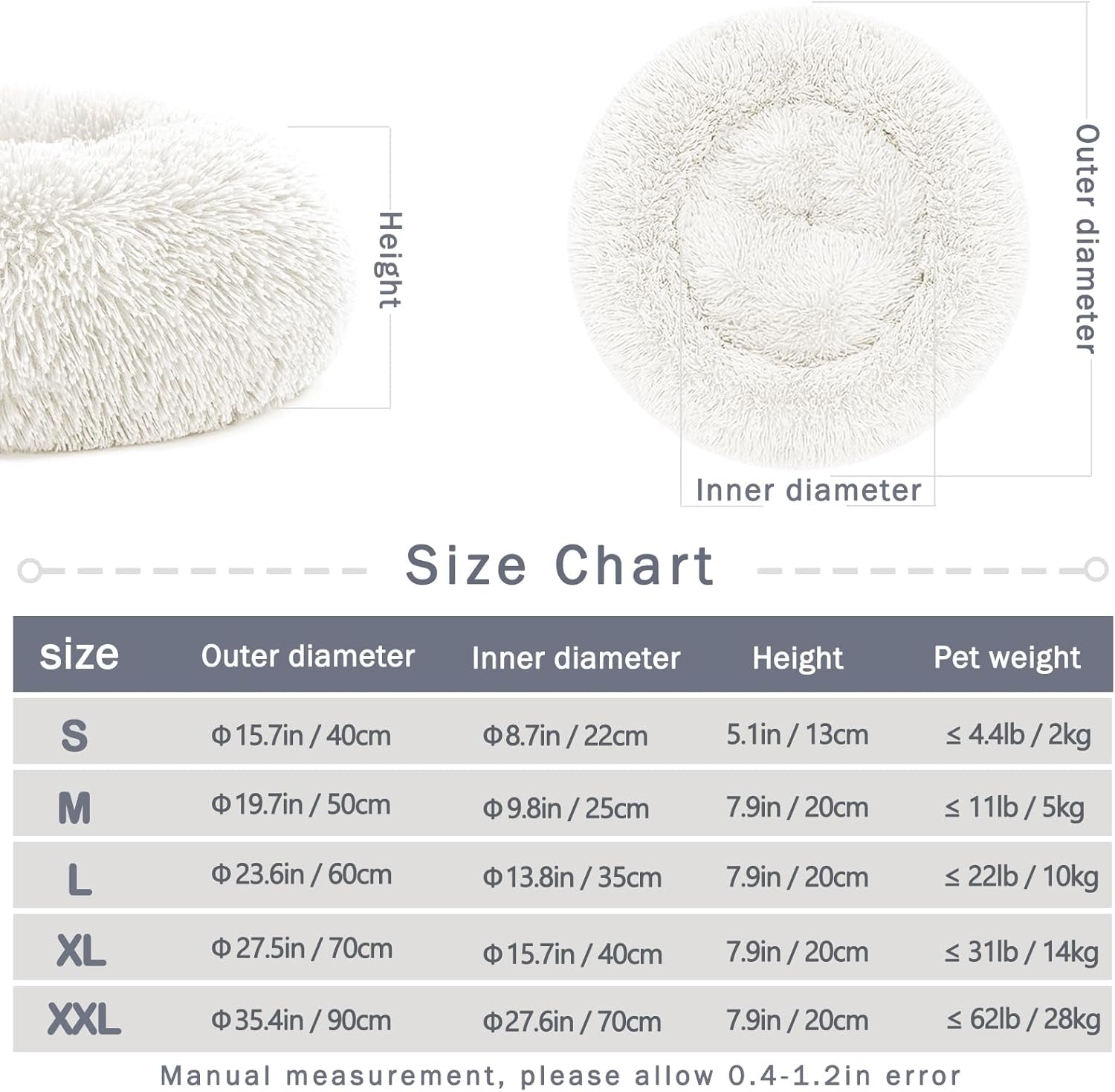 Washable Dog Beds for Small/Medium Dogs - Anti-Slip Dog Crate Pad, Plush Soft Pet Bed, Calming anti Anxiety Fluffy Comfy Kennel Mat, Flat Doggy Sleeping Pillow, Dog Beds & Furniture