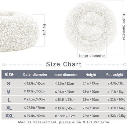 Washable Dog Beds for Small/Medium Dogs - Anti-Slip Dog Crate Pad, Plush Soft Pet Bed, Calming anti Anxiety Fluffy Comfy Kennel Mat, Flat Doggy Sleeping Pillow, Dog Beds & Furniture