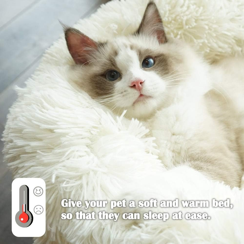 Washable Dog Beds for Small/Medium Dogs - Anti-Slip Dog Crate Pad, Plush Soft Pet Bed, Calming anti Anxiety Fluffy Comfy Kennel Mat, Flat Doggy Sleeping Pillow, Dog Beds & Furniture