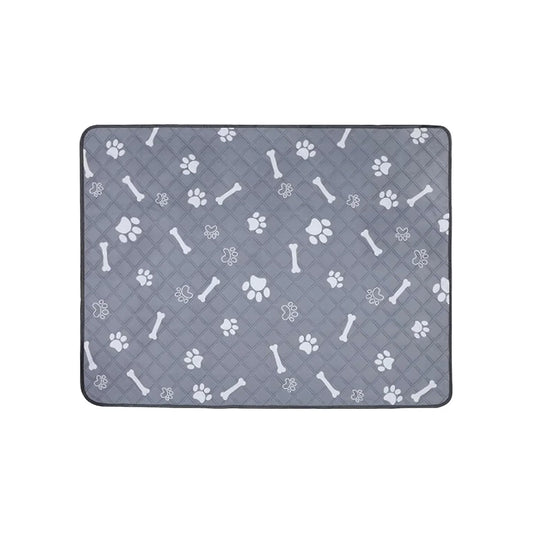 Self-Warming Pet Mat for Cats & Dogs | Thermal Heated Bed Pad | Indoor/Outdoor Use | Non-Slip Bottom | Washable | Gray | 70X50Cm or 30X40Cm Options